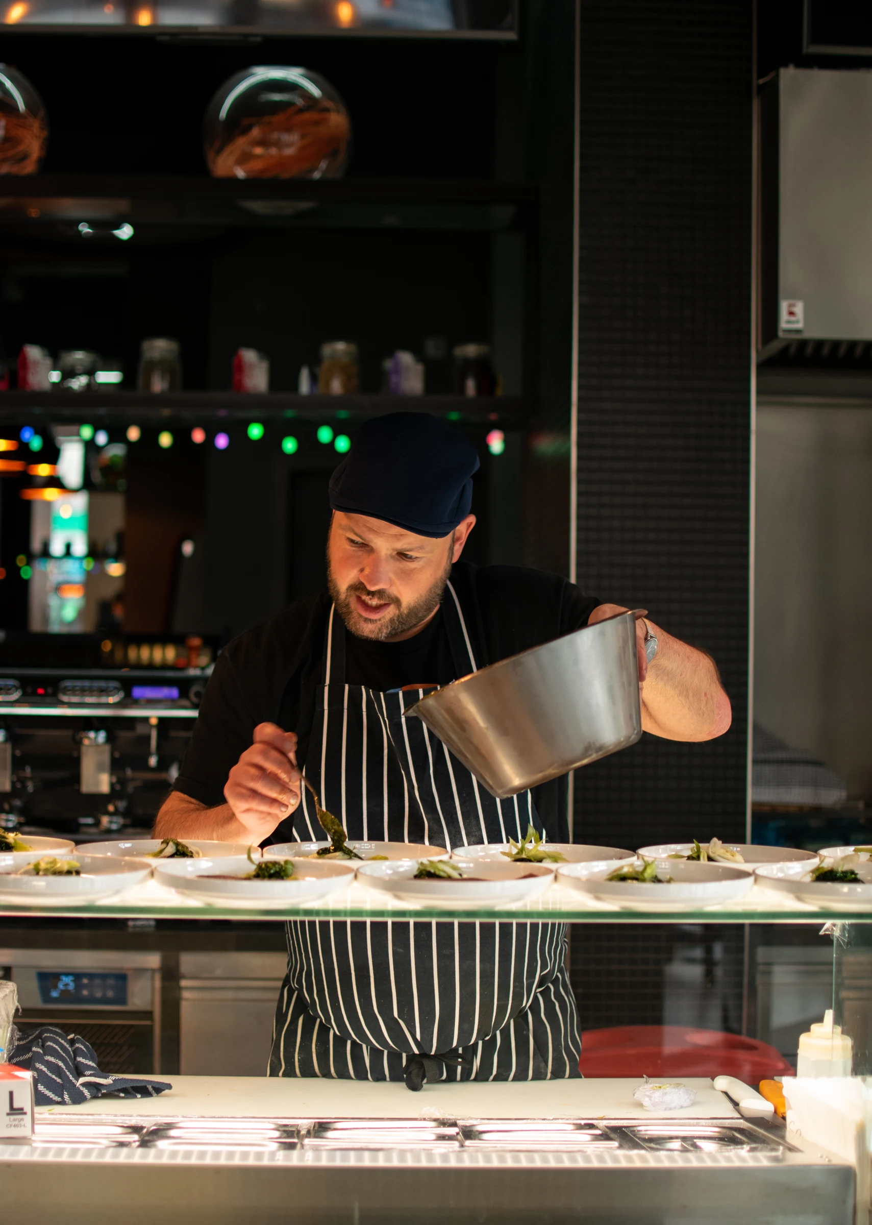 At the pass