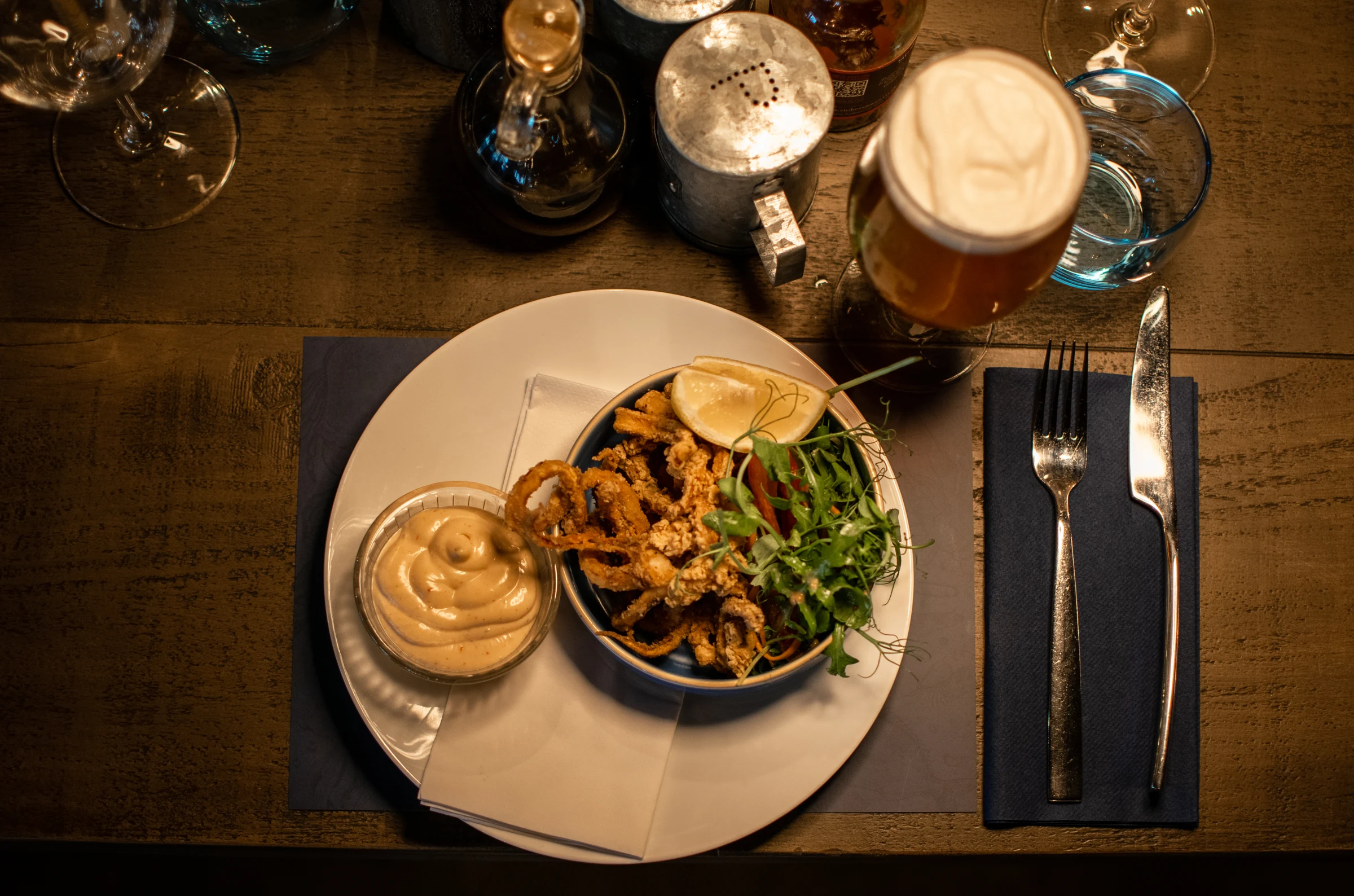 Seafood, from above
