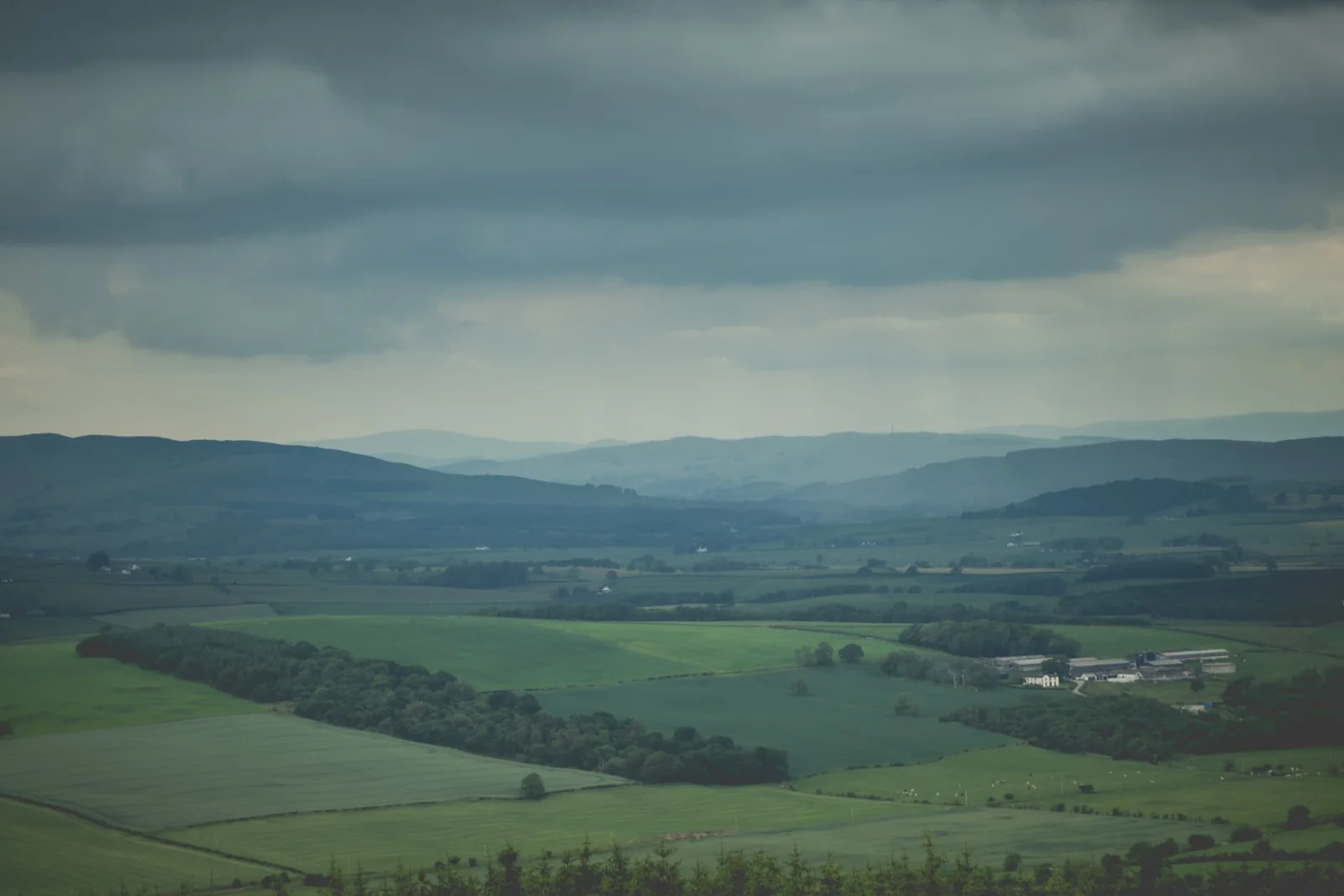 Rain over the hills